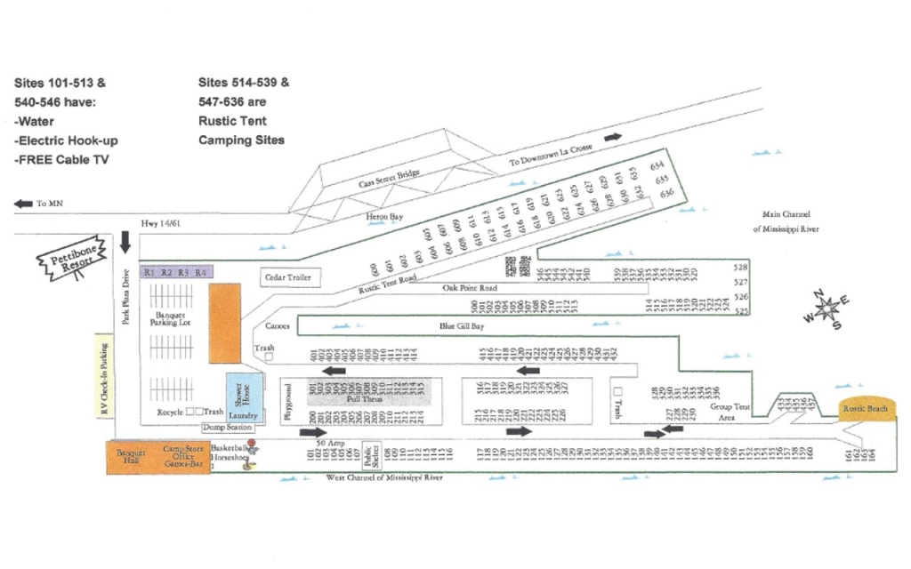 Pettibone Resort Campground Map